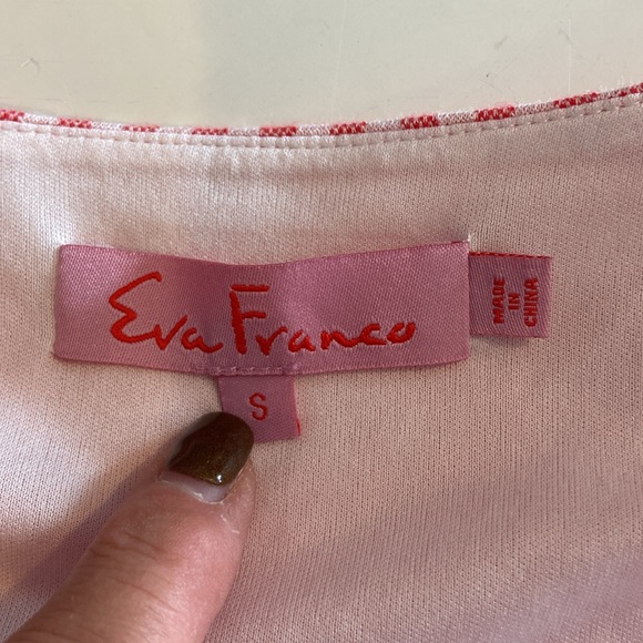 Anthropologie Eva Franco Red and White Checkered Gingham Bow Tank Top Size Small - Picture 7 of 7